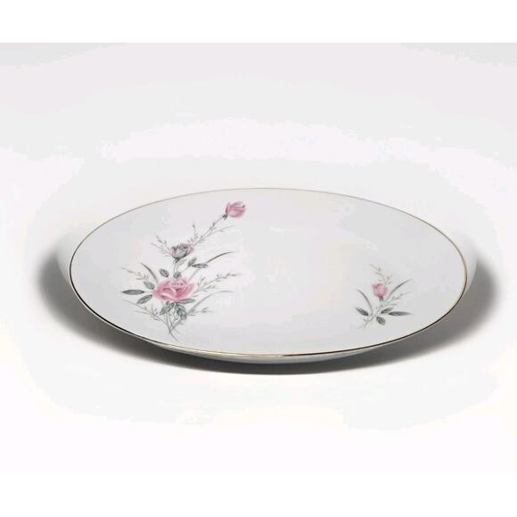 Vintage Golden Rose Fine China Tray Japan Made 10" Oval Plate Floral Gold Trim - Picture 1 of 10